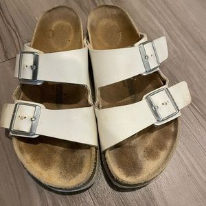 White Birkenstock Sandals